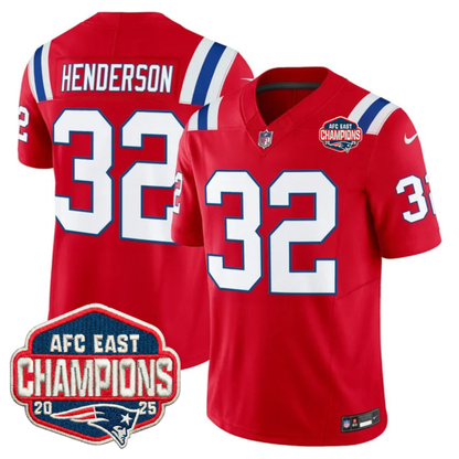 NE AFC East Champions Patch Vapor Limited Jersey - Stitched
