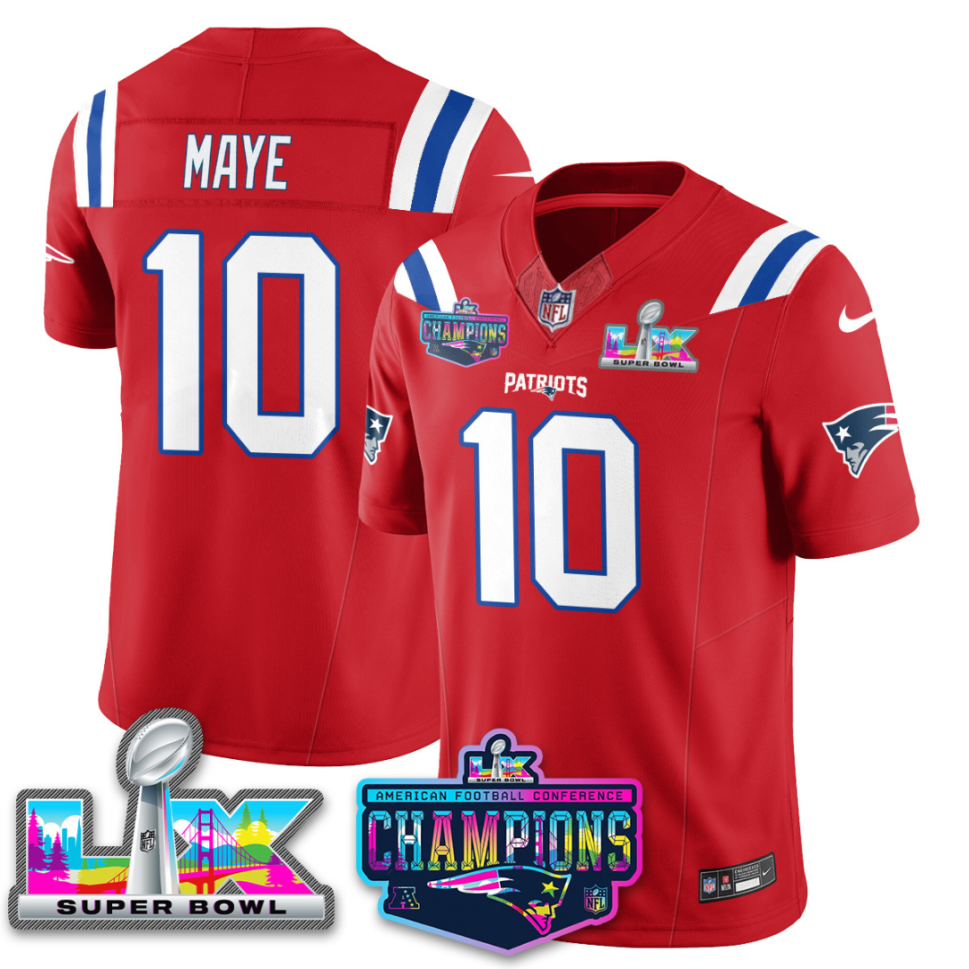 NE 2025 Vapor Jersey - AFC Champions Limited Patch - Stitched