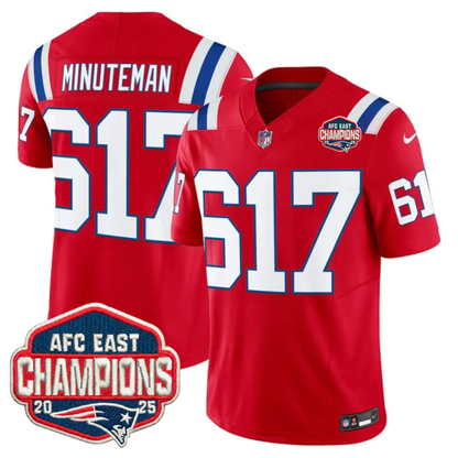 NE AFC East Champions Patch Vapor Limited Jersey - Stitched