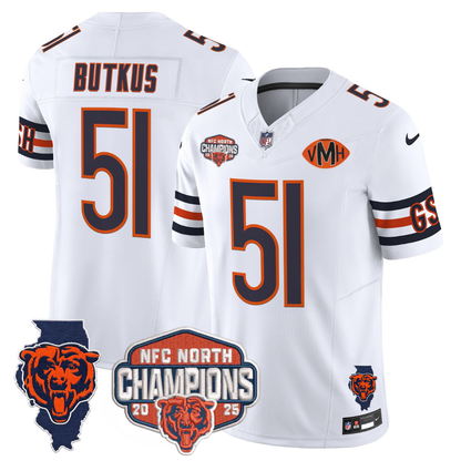 CHI 2025 NFC North Champions Patch Jersey V2 - Stitched