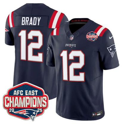 NE AFC East Champions Patch Vapor Limited Jersey - Stitched