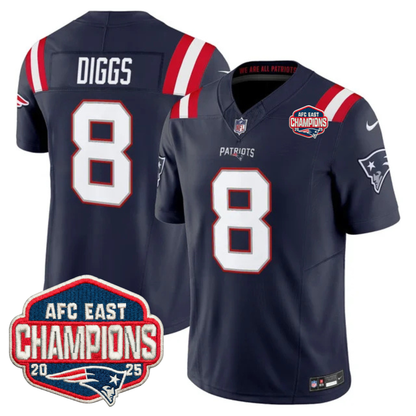 NE AFC East Champions Patch Vapor Limited Jersey - Stitched