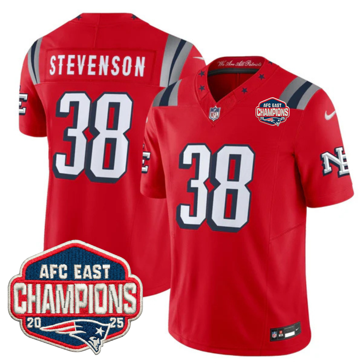 NE 2025 "Rivalries" AFC East Champions Vapor Limited Jersey - Stitched