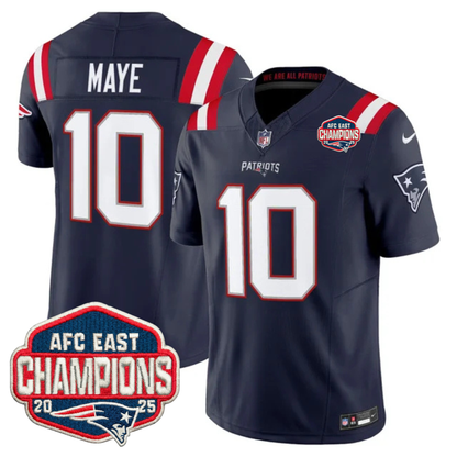 NE AFC East Champions Patch Vapor Limited Jersey - Stitched