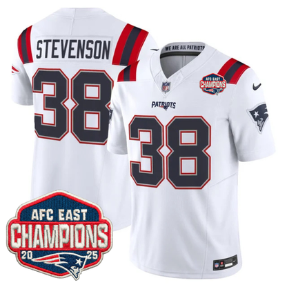 NE AFC East Champions Patch Vapor Limited Jersey - Stitched