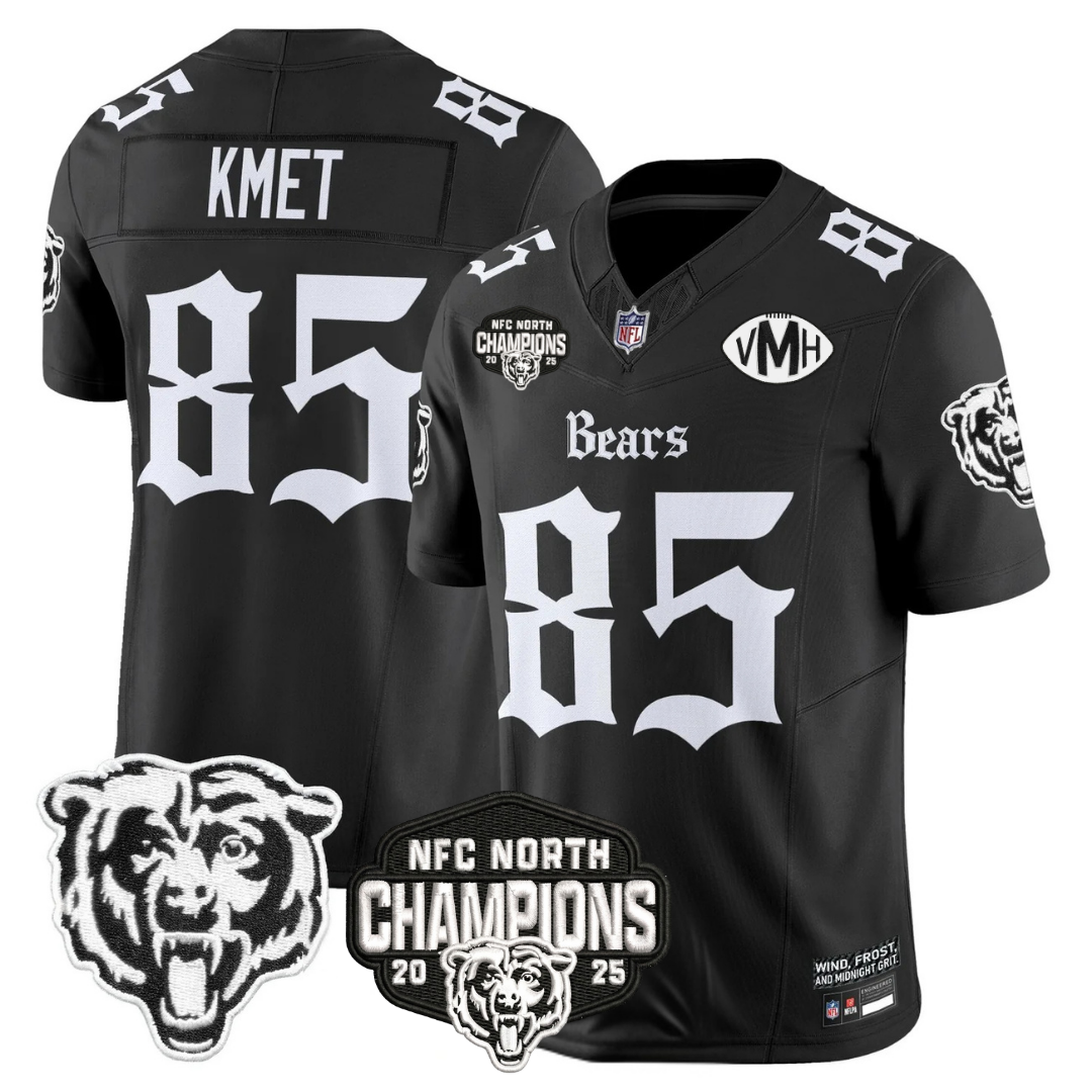CHI 'Gothic Midway Legacy' NFC North Champions Patch Vapor Limited Jersey - Stitched