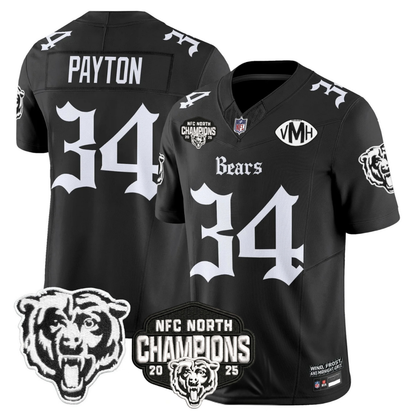 CHI 'Gothic Midway Legacy' NFC North Champions Patch Vapor Limited Jersey - Stitched