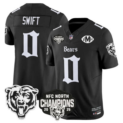CHI 'Gothic Midway Legacy' NFC North Champions Patch Vapor Limited Jersey - Stitched