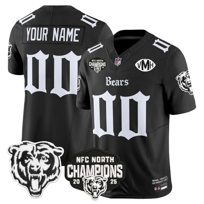 CHI 'Gothic Midway Legacy' NFC North Champions Patch Vapor Limited Jersey - Stitched