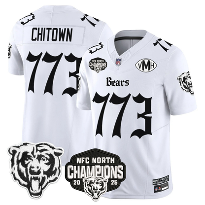 CHI 'Gothic Midway Legacy' NFC North Champions Patch Vapor Limited Jersey - Stitched