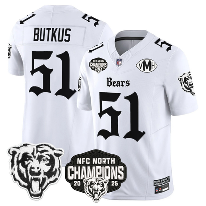 CHI 'Gothic Midway Legacy' NFC North Champions Patch Vapor Limited Jersey - Stitched