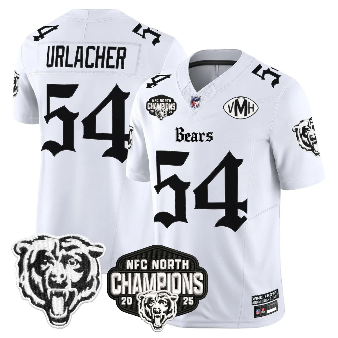 CHI 'Gothic Midway Legacy' NFC North Champions Patch Vapor Limited Jersey - Stitched