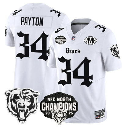 CHI 'Gothic Midway Legacy' NFC North Champions Patch Vapor Limited Jersey - Stitched
