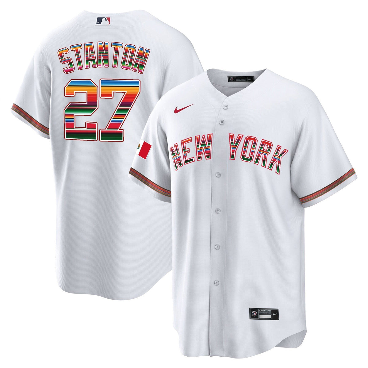 Men's New York Yankees Mexico Cool Base Jersey - All Stitched