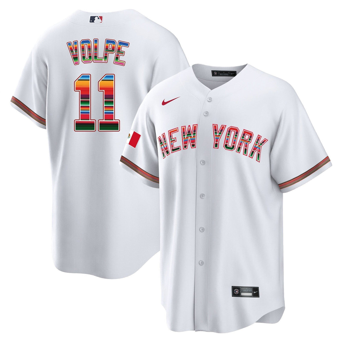 Men's New York Yankees Mexico Cool Base Jersey - All Stitched
