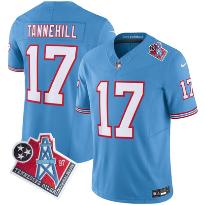 Men's Titans 1997 Throwback Limited Vapor Jersey V2 - All Stitched