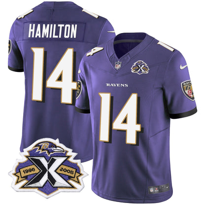 Men's Ravens 2005 Throwback Black Vapor Limited Jersey - All Stitched