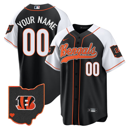 Bengals Ohio Patch Baseball Custom Jersey - All Stitched