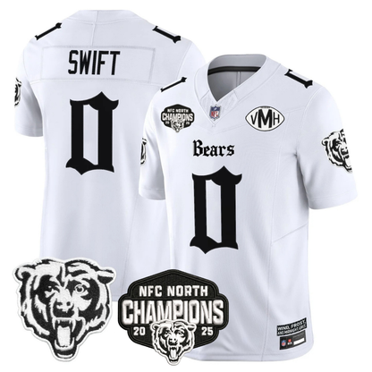 CHI 'Gothic Midway Legacy' NFC North Champions Patch Vapor Limited Jersey - Stitched