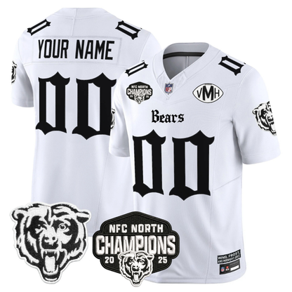 Custom CHI 'Gothic Midway Legacy' NFC North Champions Patch Vapor Limited Jersey - Stitched