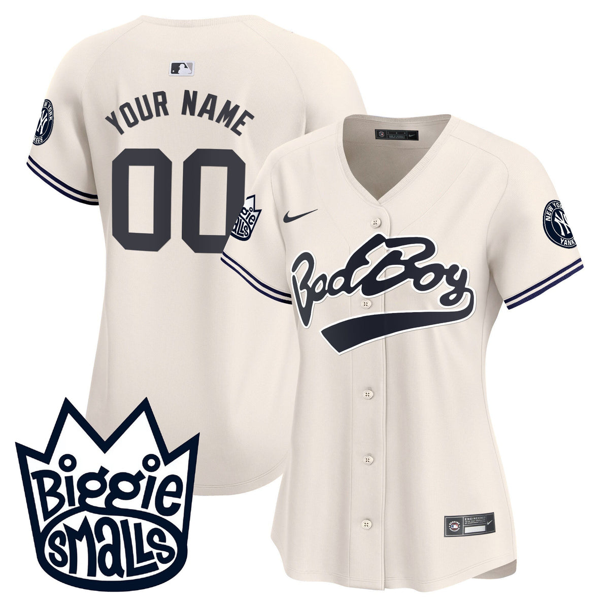 New York Yankees Biggie Smalls Vapor Premier Limited Custom Jersey - All Stitched