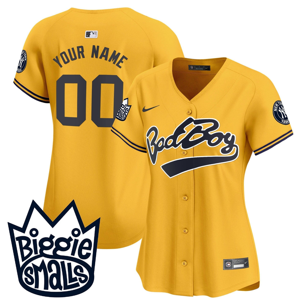 New York Yankees Biggie Smalls Vapor Premier Limited Custom Jersey - All Stitched