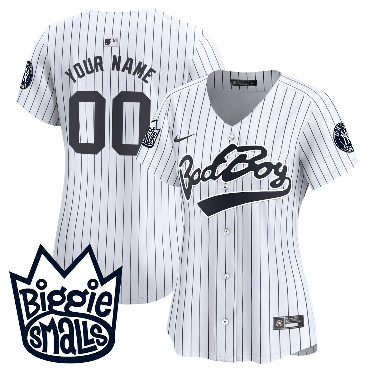 New York Yankees Biggie Smalls Vapor Premier Limited Custom Jersey - All Stitched