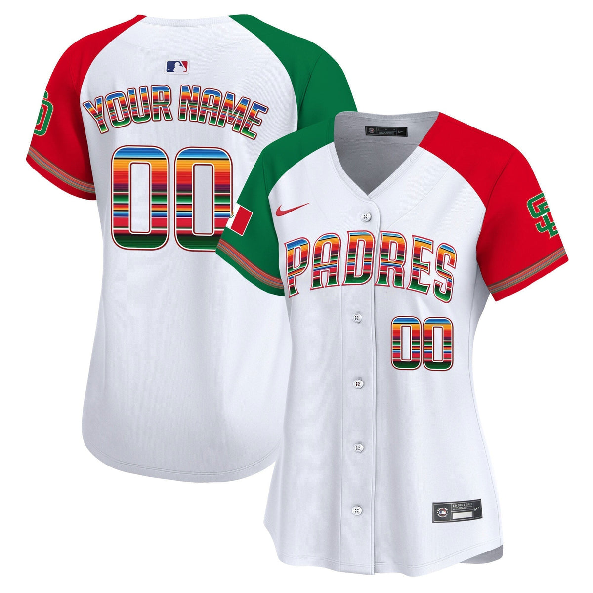 San Diego Padres Mexico Premier Limited Custom Jersey - All Stitched