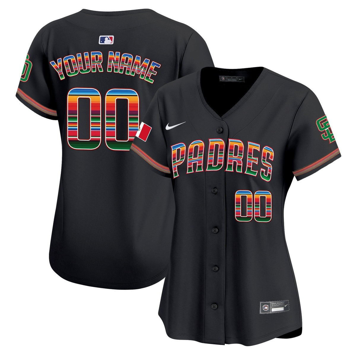 San Diego Padres Mexico Premier Limited Custom Jersey - All Stitched