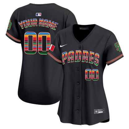 San Diego Padres Mexico Premier Limited Custom Jersey - All Stitched