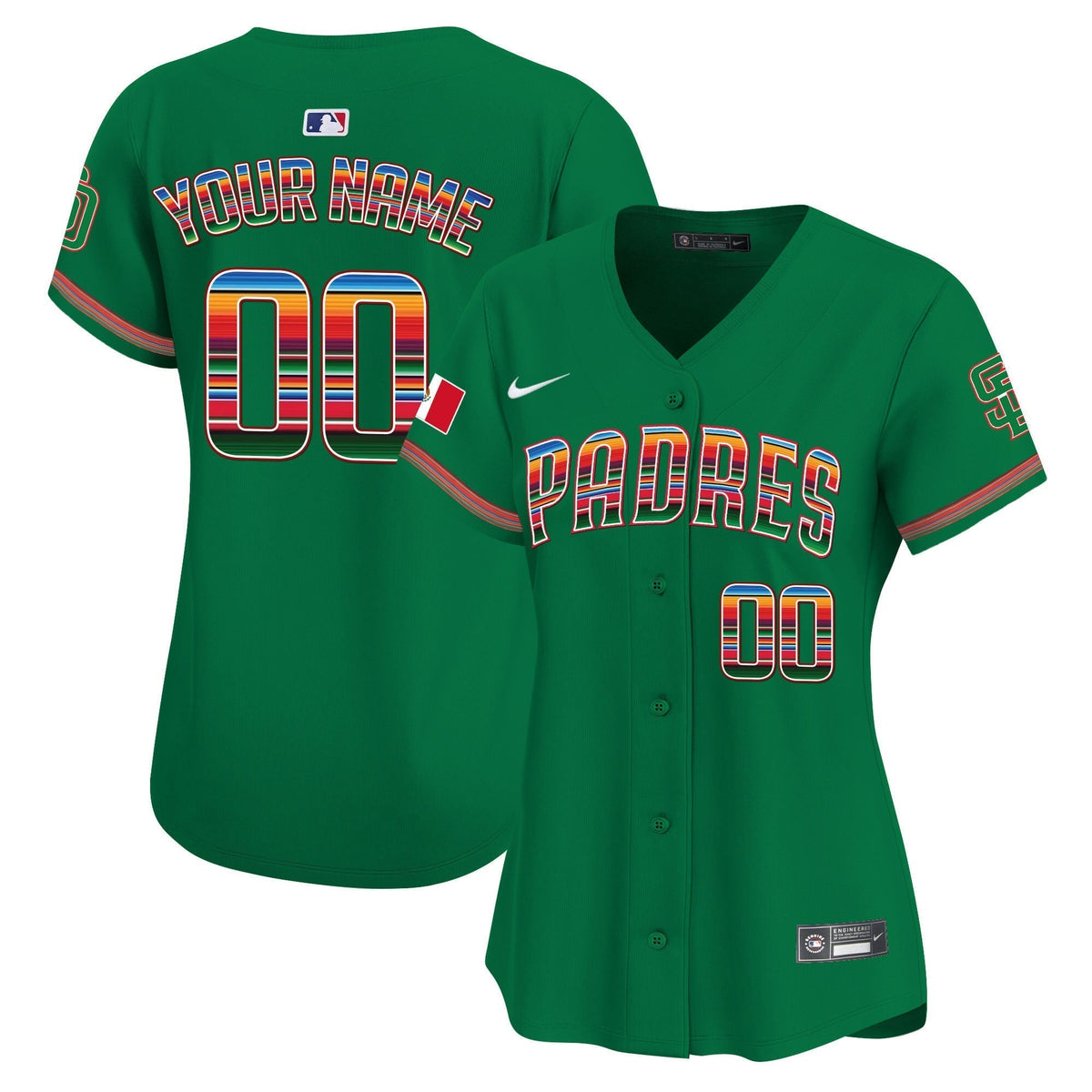 San Diego Padres Mexico Premier Limited Custom Jersey - All Stitched