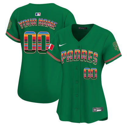 San Diego Padres Mexico Premier Limited Custom Jersey - All Stitched