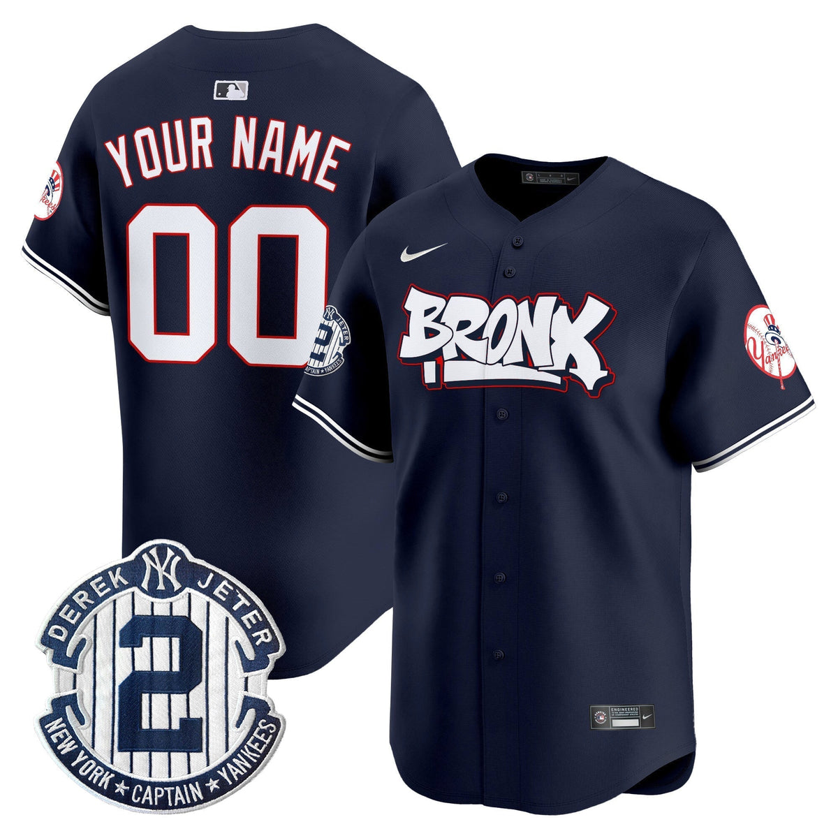New York Yankees The Bronx Graffiti Vapor Premier Limited Custom Jersey V4 - All Stitched