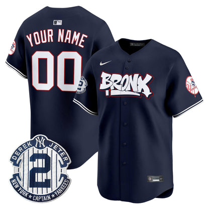 New York Yankees The Bronx Graffiti Vapor Premier Limited Custom Jersey V4 - All Stitched