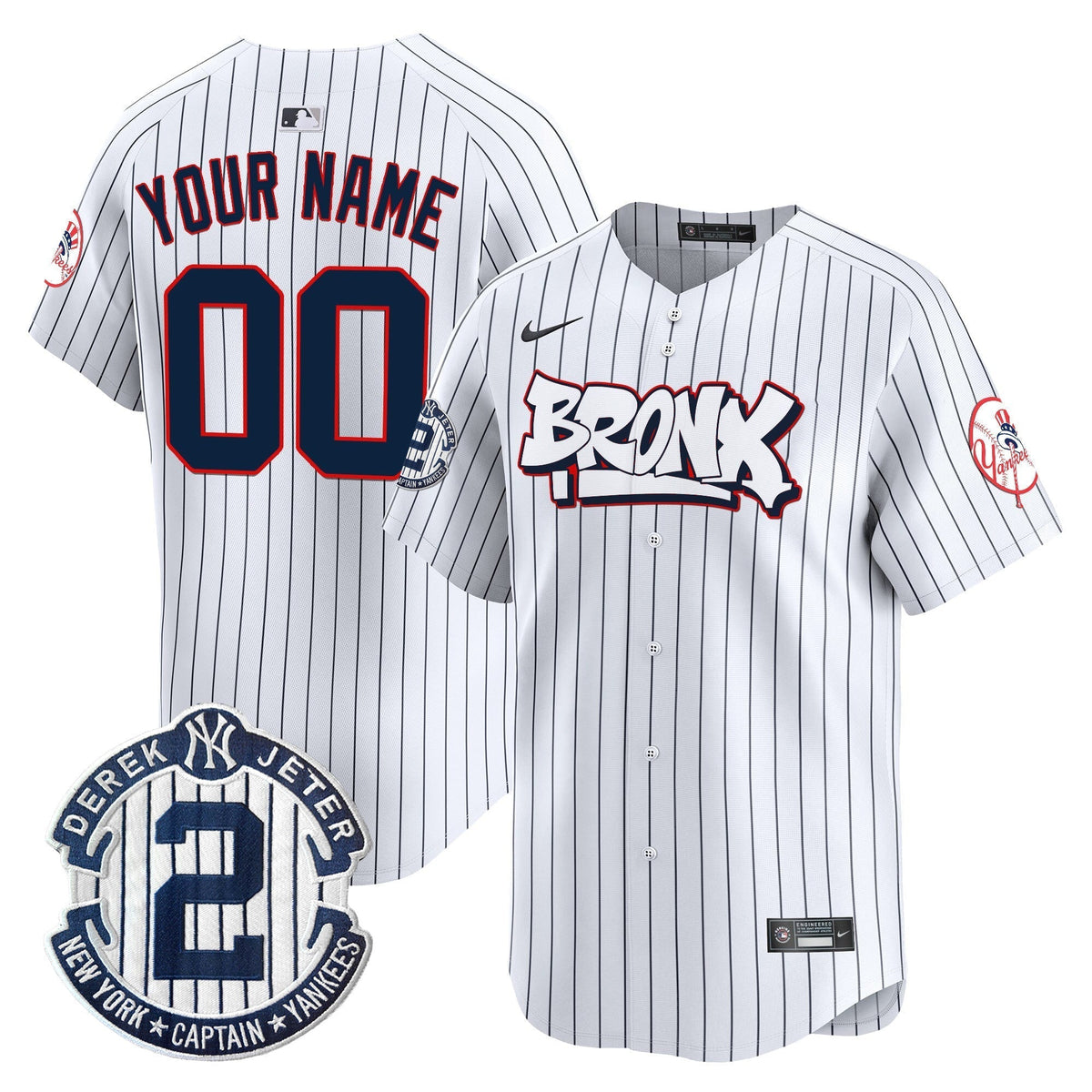 New York Yankees The Bronx Graffiti Vapor Premier Limited Custom Jersey V4 - All Stitched
