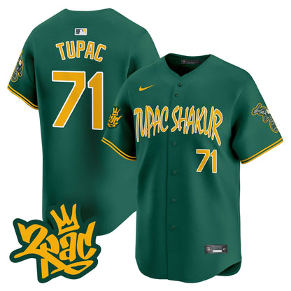 Men's Oakland Athletics Tupac Shakur Vapor Premier Limited Jersey - All Stitched