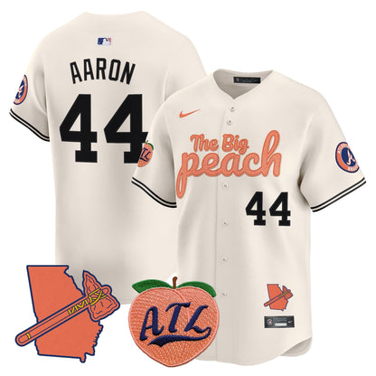  Atlanta Braves The Big Peach Vapor Premier Limited Jersey - All Stitched