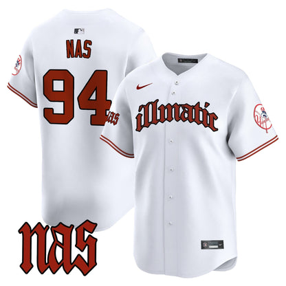 Men's New York Yankees Nas Illmatic Vapor Premier Limited Jersey - All Stitched