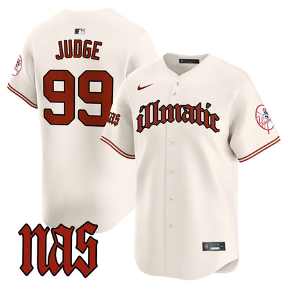 Men's New York Yankees Nas Illmatic Vapor Premier Limited Jersey - All Stitched