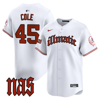 Men's New York Yankees Nas Illmatic Vapor Premier Limited Jersey - All Stitched