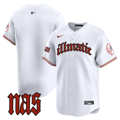 Men's New York Yankees Nas Illmatic Vapor Premier Limited Jersey - All Stitched