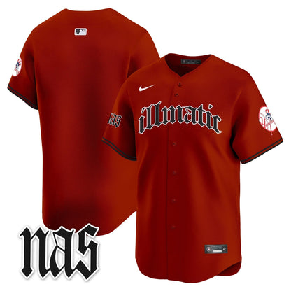 Men's New York Yankees Nas Illmatic Vapor Premier Limited Jersey - All Stitched