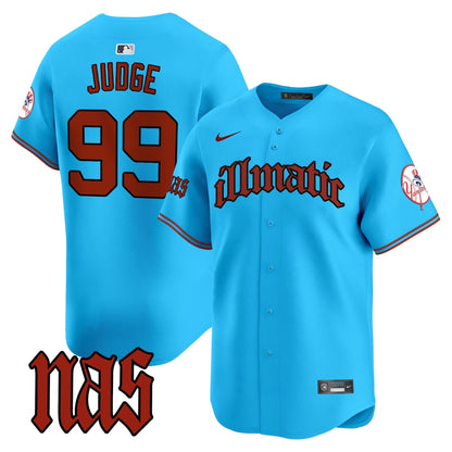 Men's New York Yankees Nas Illmatic Vapor Premier Limited Jersey - All Stitched