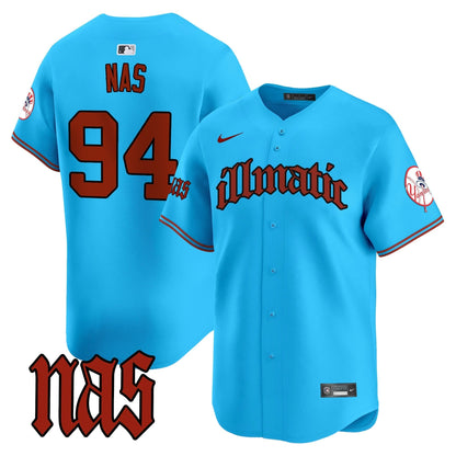 Men's New York Yankees Nas Illmatic Vapor Premier Limited Jersey - All Stitched