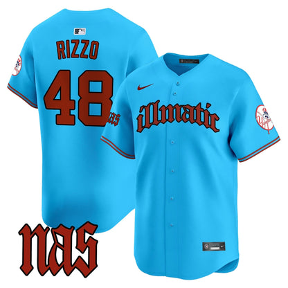 Men's New York Yankees Nas Illmatic Vapor Premier Limited Jersey - All Stitched