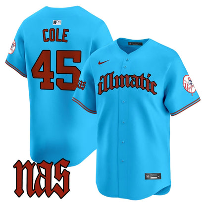 Men's New York Yankees Nas Illmatic Vapor Premier Limited Jersey - All Stitched