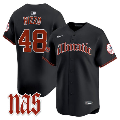 Men's New York Yankees Nas Illmatic Vapor Premier Limited Jersey - All Stitched