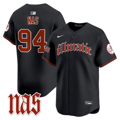 Men's New York Yankees Nas Illmatic Vapor Premier Limited Jersey - All Stitched