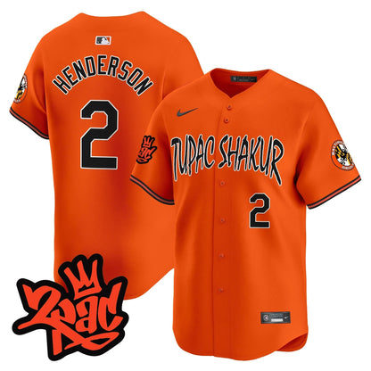 Men’s Baltimore Orioles Tupac Shakur Vapor Premier Limited Jersey - All Stitched