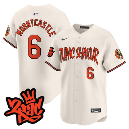 Men’s Baltimore Orioles Tupac Shakur Vapor Premier Limited Jersey - All Stitched